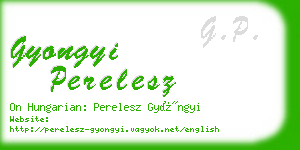 gyongyi perelesz business card